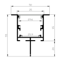 Led Aluminum Linear Light Recessed Led Channel